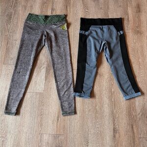 Gray and Black Leggings